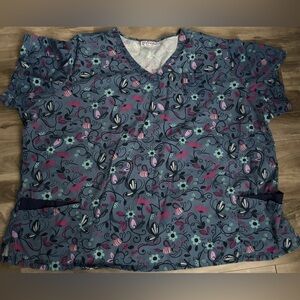 UA Uniform Advantage Scrub Top Brushed Soft Fabric Pockets Plus Size 5X